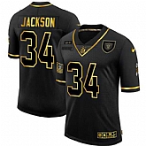Nike Raiders 34 Bo Jackson Black Gold 2020 Salute To Service Limited Jersey Dyin,baseball caps,new era cap wholesale,wholesale hats